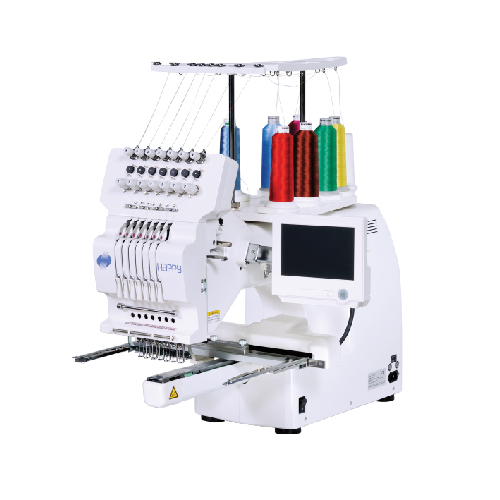 HAPPYJAPAN Single Head 7 Needle Compact Embroidery Machine HCH 701P-30